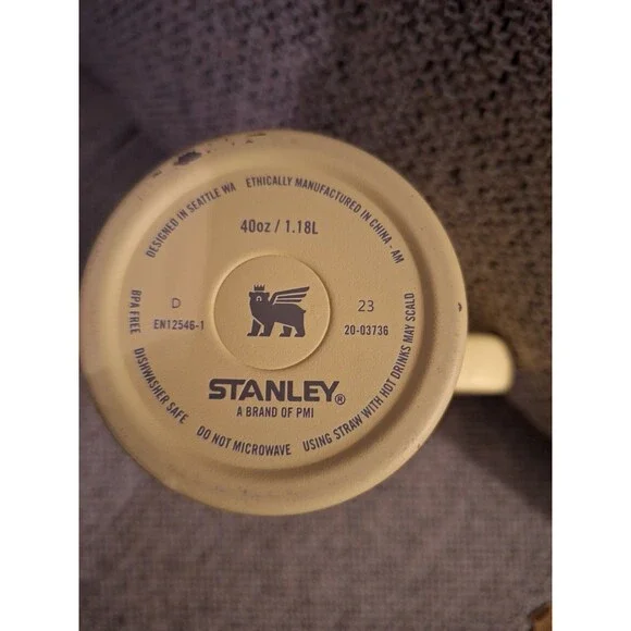 Stanley 40 oz Stainless Steel H2.0 Flowstate‎ Quencher Tumbler YELLOW USED - Picture 6 of 6